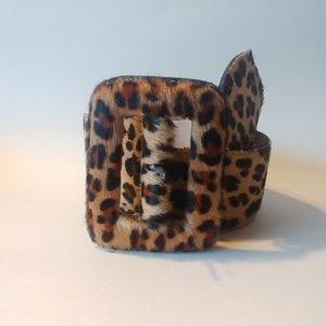 COPY - Leatherock Cheetah Print Wide Belt